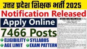 UP LT Grade Teacher Recruitment 2025