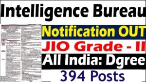 IB JIO Tech Recruitment 2025