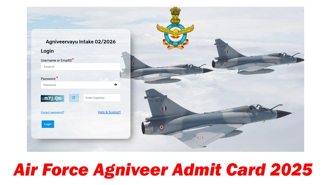 Air Force Agniveer Admit Card 2025