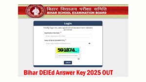 Bihar DElEd Answer Key 2025 OUT Download Link Bihar STET Admit Card 2025