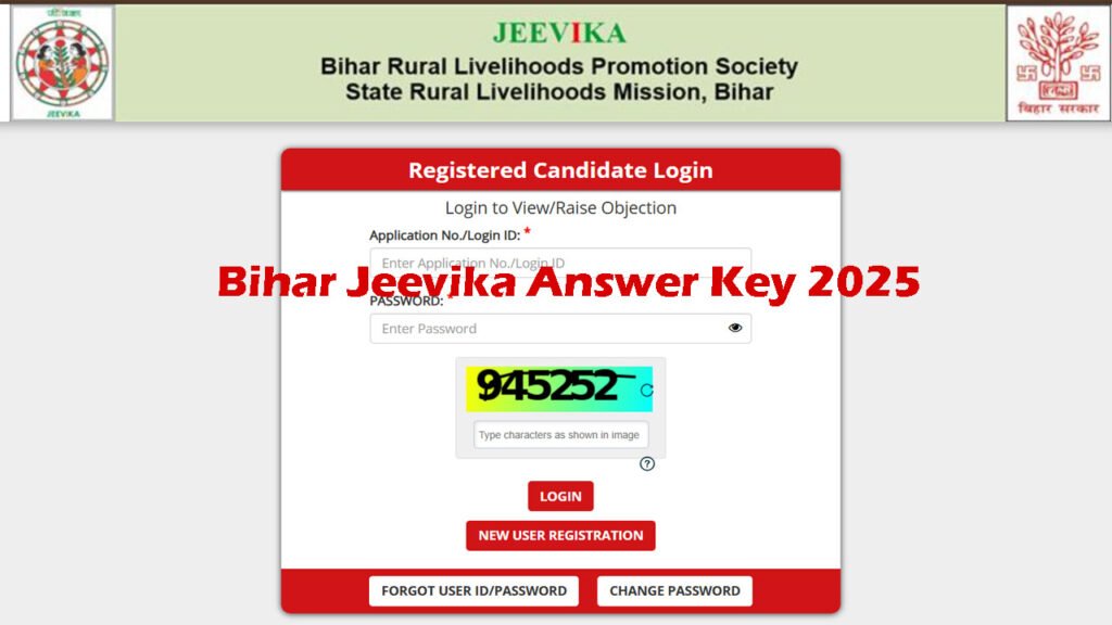 Bihar Jeevika Answer Key 2025