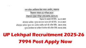 UP Lekhpal Recruitment 2025-26