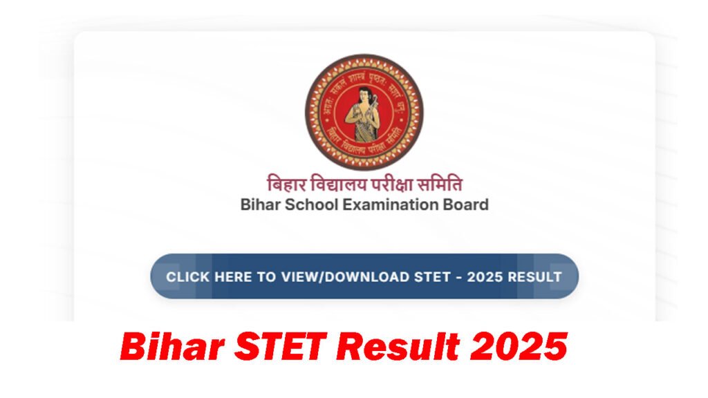 Bihar STET Result 2025