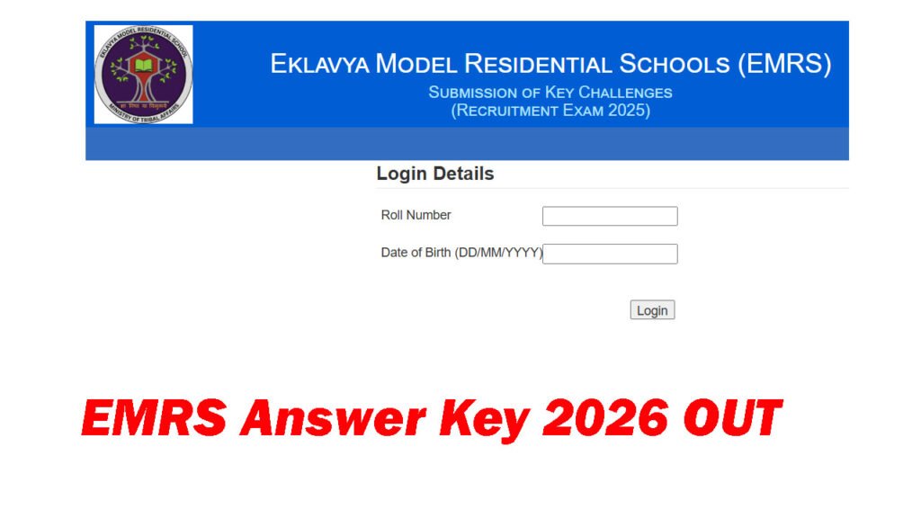 EMRS Answer Key 2026