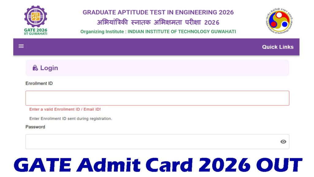 GATE Admit Card 2026