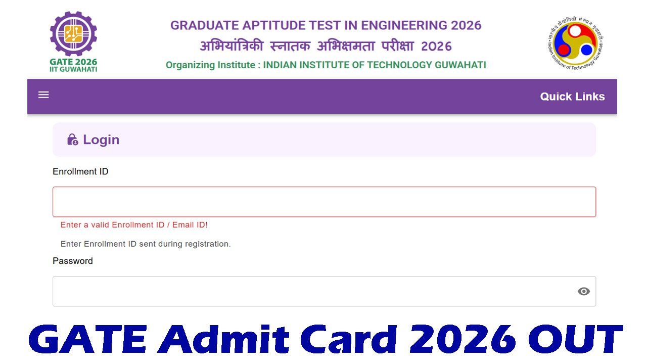 GATE Admit Card 2026