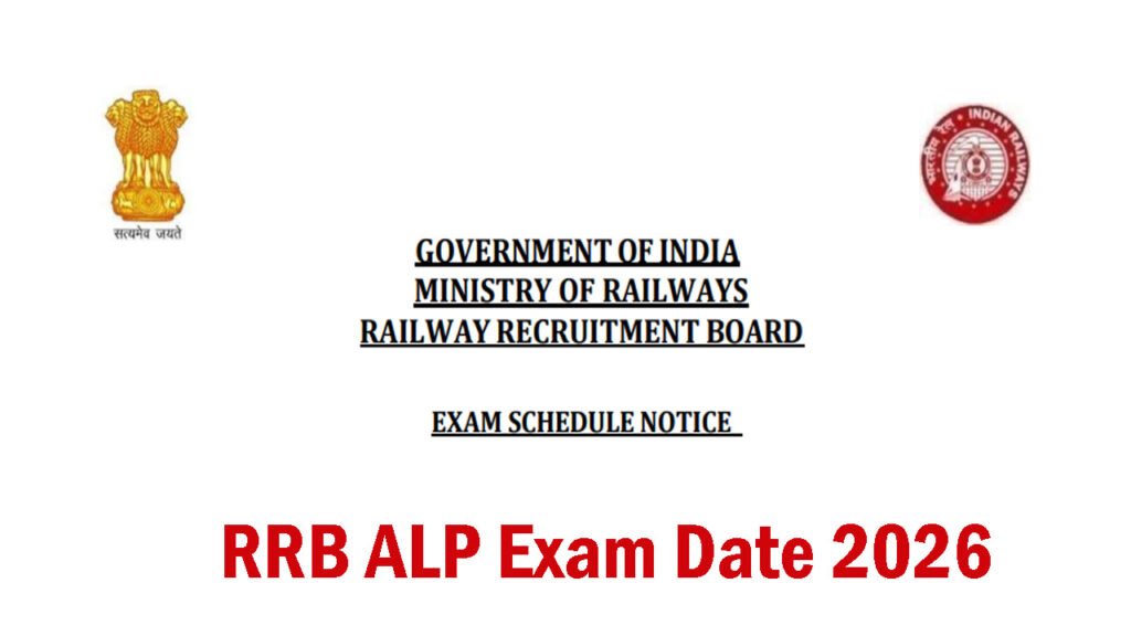 RRB ALP Exam Date 2026 