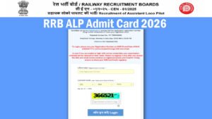 RRB ALP Admit Card 2026