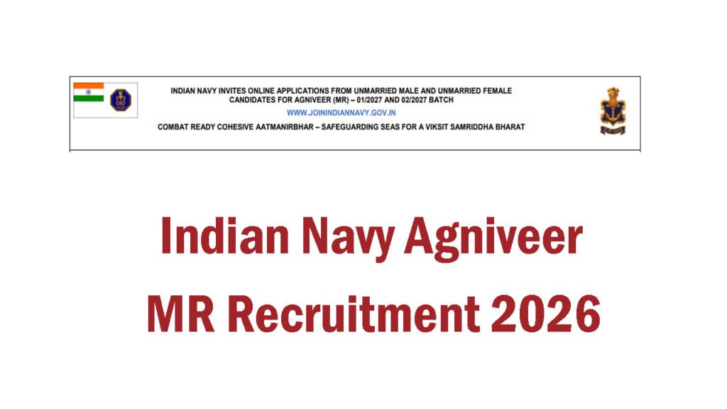 Navy Agniveer MR Recruitment 2026