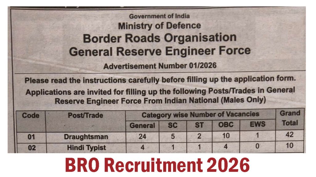 BRO GREF Recruitment 2026
