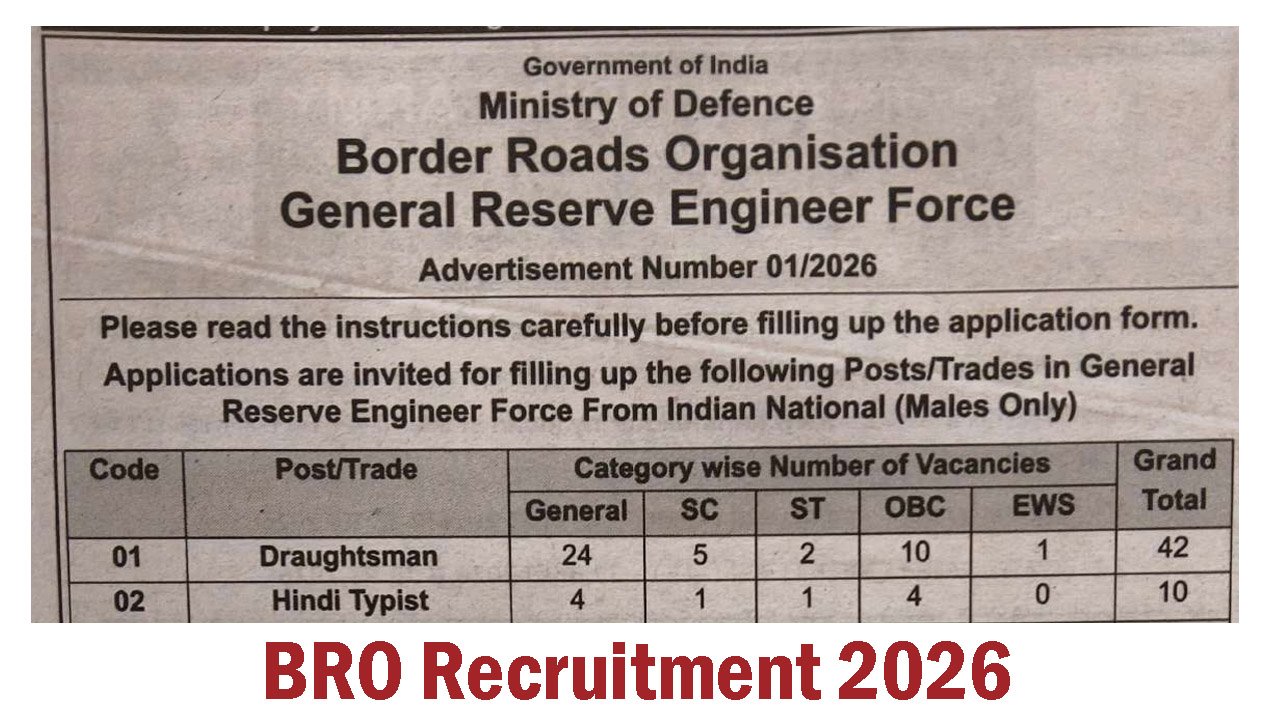 BRO GREF Recruitment 2026