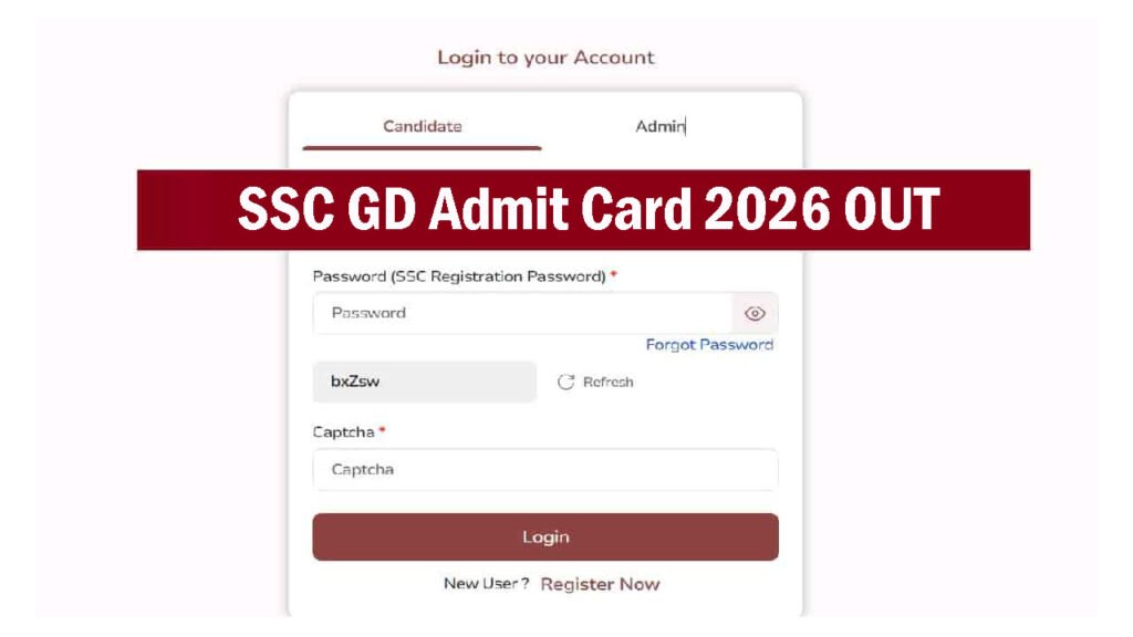 SSC GD Admit Card 2026