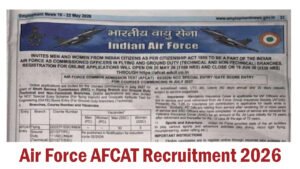 Air Force AFCAT Recruitment 2026