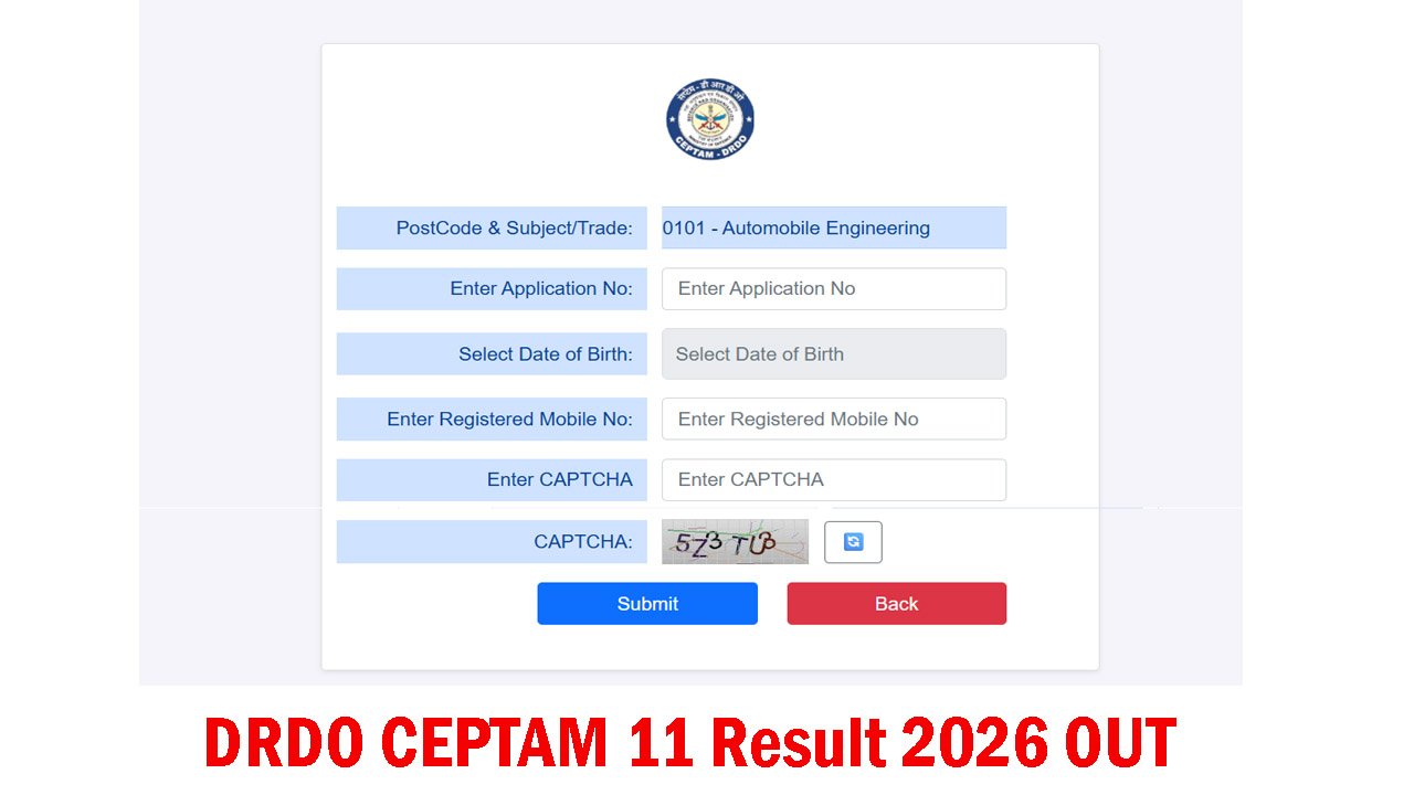 DRDO CEPTAM 11 Result 2026