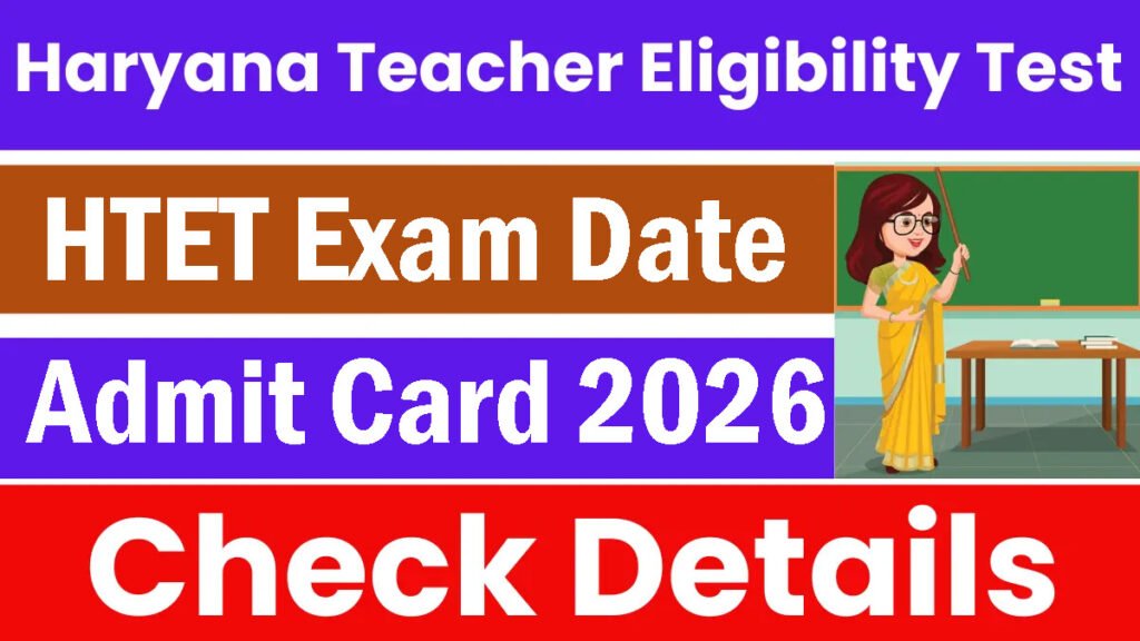 HTET Exam Date 2026