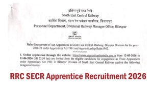 RRC SECR Apprentice Recruitment 2026