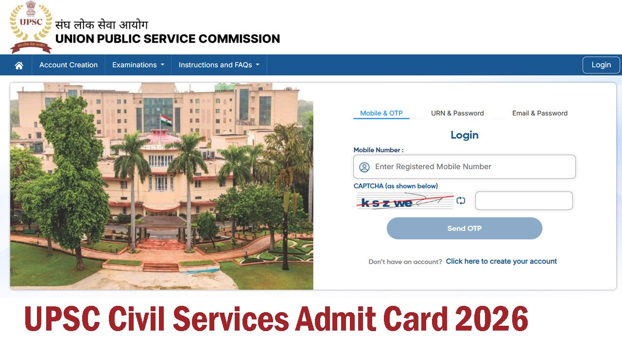 UPSC Civil Services Admit Card 2026
