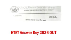 HTET Answer Key 2026
