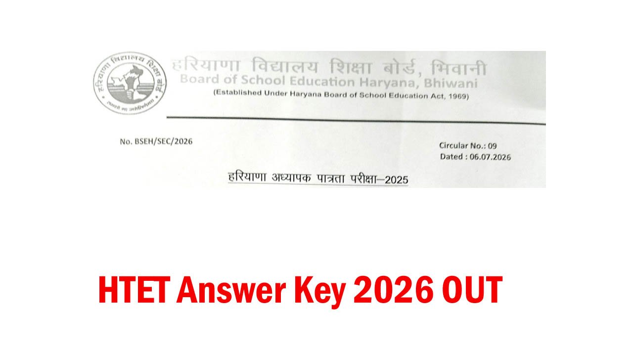 HTET Answer Key 2026