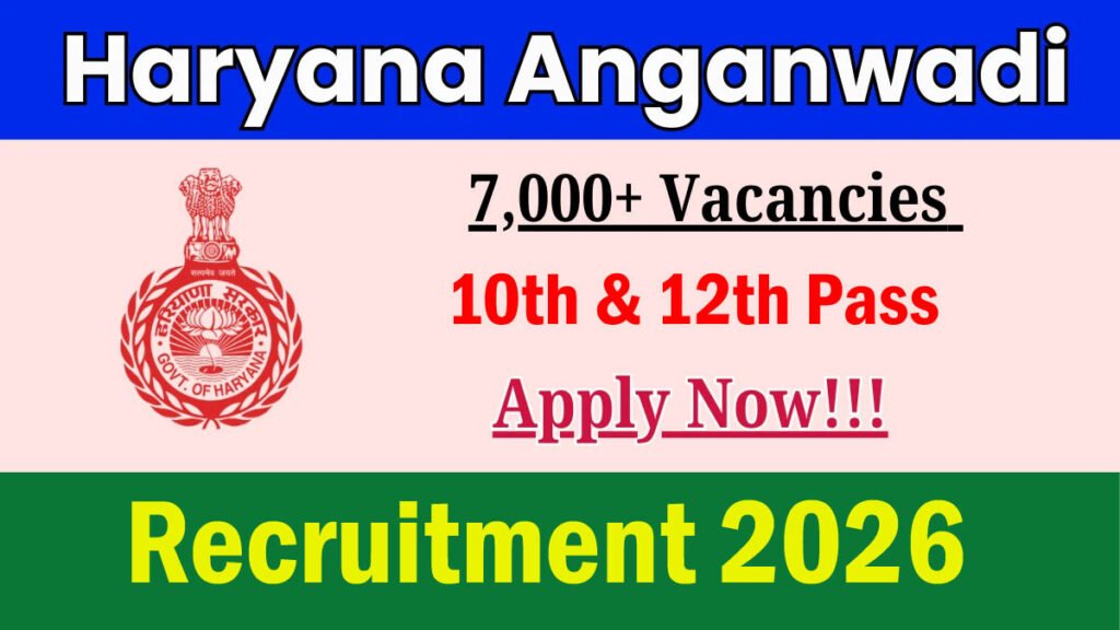 Haryana Anganwadi Recruitment 2026