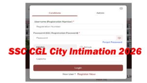 SSC CGL City Intimation 2026
